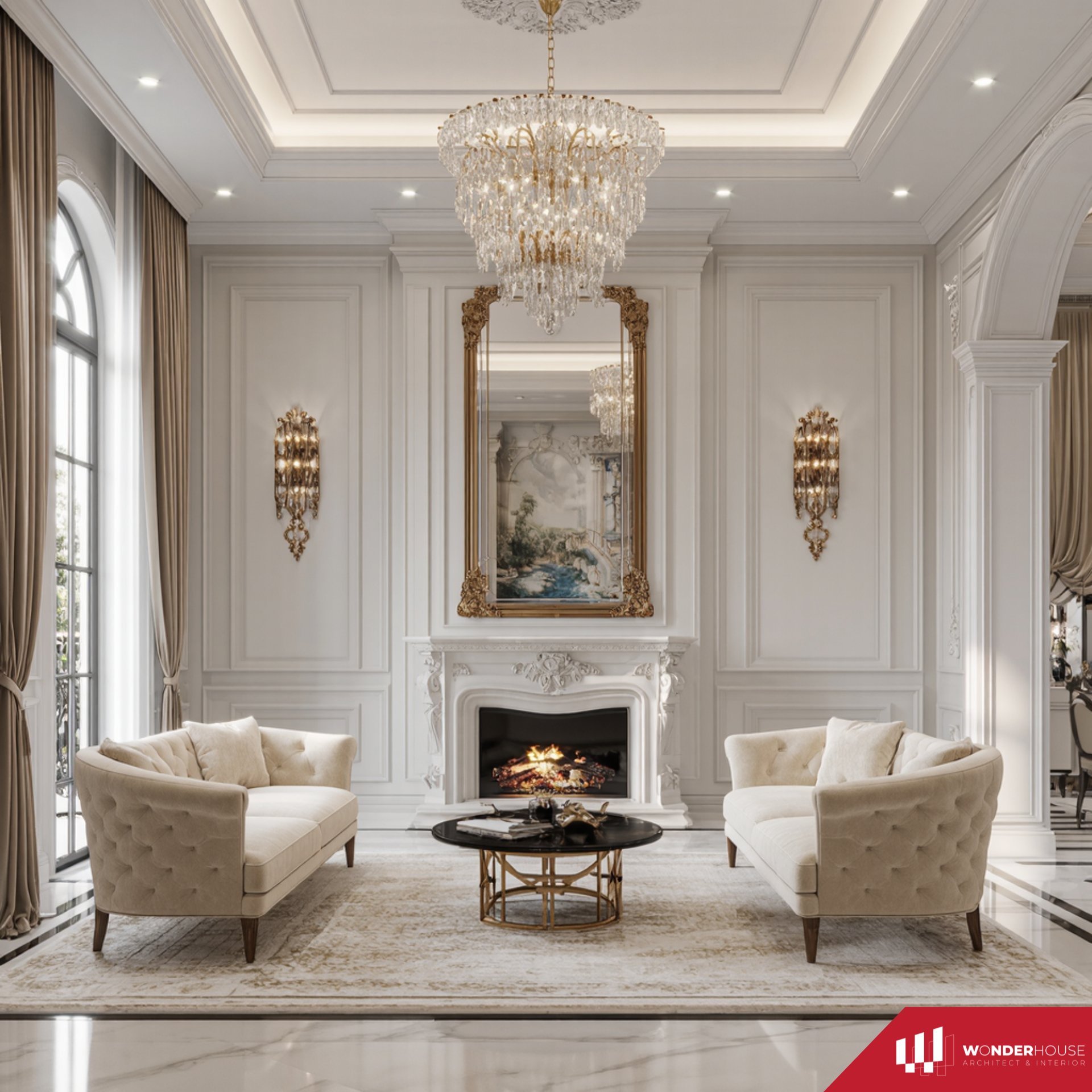 Phong cách nội thất lãng mạn French Chic