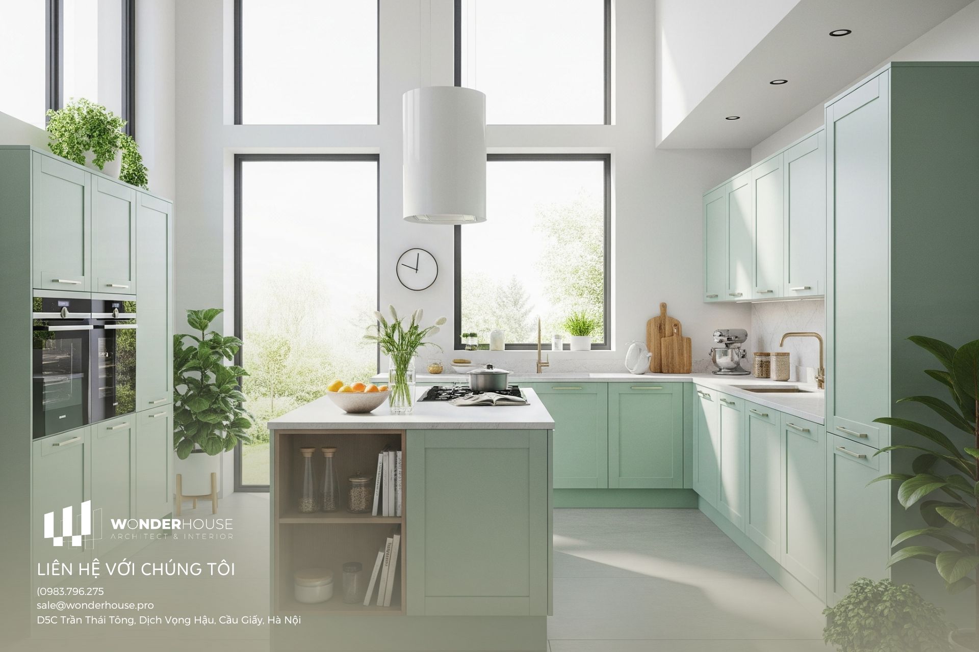 Nội thất bếp bắt đầu từ trung tâm vận hành hệ thống