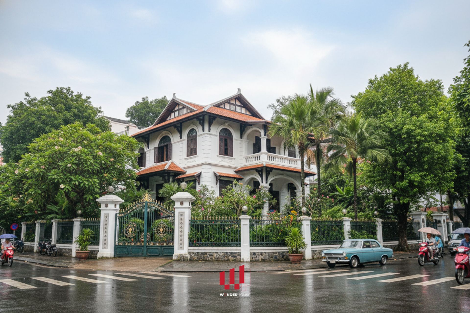 Thiết kế biệt thự sân vườn phong cách Indochine "mới"